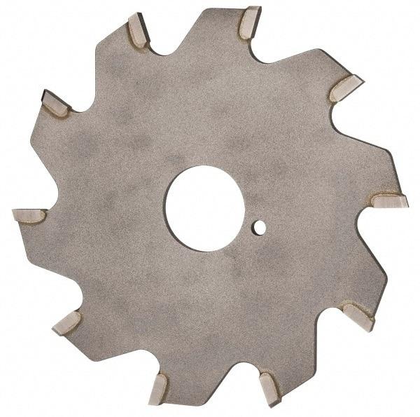 Onsrud - 3" Diam x 0.095" Blade Thickness x 5/8" Arbor Hole Diam, 10 Tooth Slitting and Slotting Saw - Arbor Connection, Right Hand, Uncoated, Carbide-Tipped, 0° Rake - Exact Tool & Supply