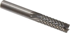 Onsrud - 3/8" Cut Diam, 3/8" Shank Diam, Cylinder Head Fluted Cut Burr - Carbide, Flat End, 1-1/8" LOC, 3-1/2" OAL - Exact Tool & Supply