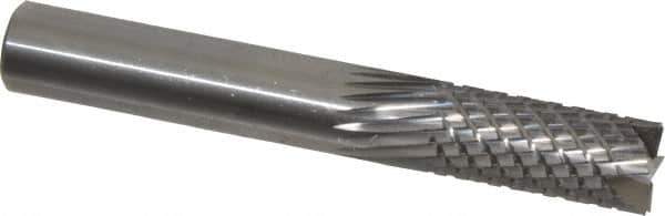 Onsrud - 1/2" Cut Diam, 1/2" Shank Diam, Cylinder Head Fluted Cut Burr - Carbide, Flat End, 1-1/8" LOC, 3-1/2" OAL - Exact Tool & Supply