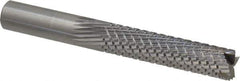 Onsrud - 1/2" Cut Diam, 1/2" Shank Diam, Cylinder Head Fluted Cut Burr - Carbide, Flat End, 2-1/8" LOC, 4" OAL - Exact Tool & Supply