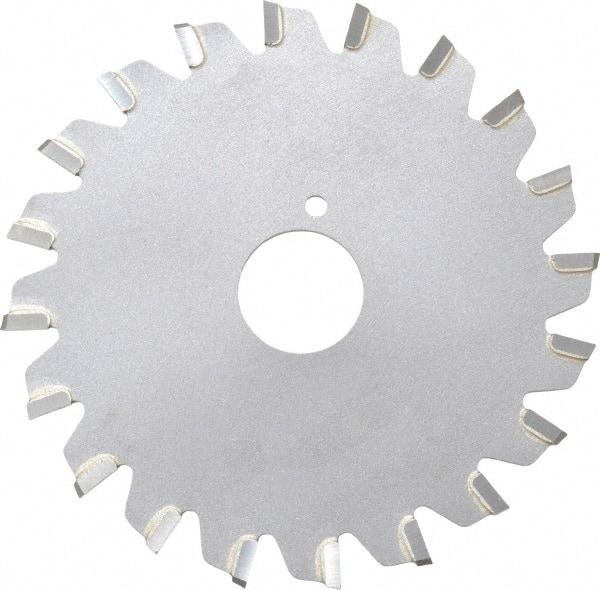 Onsrud - 3" Diam x 0.095" Blade Thickness x 5/8" Arbor Hole Diam, 20 Tooth Slitting and Slotting Saw - Arbor Connection, Right Hand, Uncoated, Carbide-Tipped, -5° Rake - Exact Tool & Supply