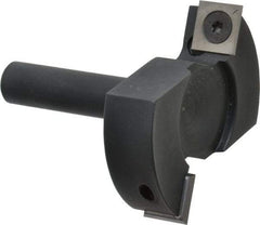 Onsrud - 2-1/2" Cutting Diam, 1/8" Max Depth of Cut, 1/2" Shank Diam, Indexable Spoilboard Surface Insert Cutter - 2 Cutters, Straight Cut, ICK L 142 Insert Style, 2.8" OAL, 2" Shank Length, Right Hand Cut - Exact Tool & Supply