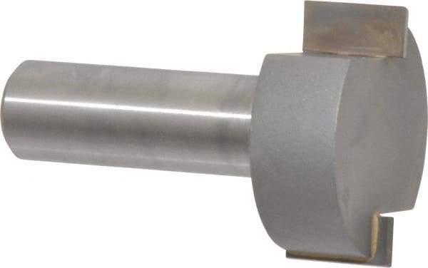 Onsrud - 1-1/4" Cutting Diam, 1/8" Max Depth of Cut, 1/2" Shank Diam, Indexable Spoilboard Surface Insert Cutter - 2 Cutters, Straight Cut, ICK L 142 Insert Style, Carbide Tipped, 2" OAL, 1-1/2" Shank Length, Right Hand Cut - Exact Tool & Supply