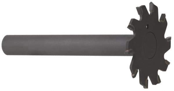 Onsrud - 2" Diam x 0.095" Blade Thickness, 10 Tooth Slitting and Slotting Saw - Shank Connection, Left Hand, Uncoated, Carbide-Tipped, -5° Rake - Exact Tool & Supply