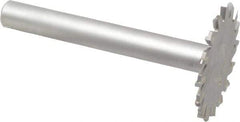 Onsrud - 2" Diam x 0.095" Blade Thickness, 16 Tooth Slitting and Slotting Saw - Shank Connection, Right Hand, Uncoated, Carbide-Tipped, 0° Rake - Exact Tool & Supply
