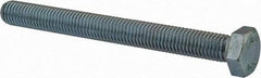 Value Collection - M12x1.75mm Metric Coarse, 120mm Length Under Head Hex Head Cap Screw - Fully Threaded, Grade 8.8 Steel, Zinc-Plated Finish, 19mm Hex - Exact Tool & Supply