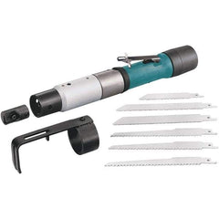 Dynabrade - 2,400 Strokes per Minute, 13/32 Inch Stroke Length, 19 CFM, 0.26 hp Air Reciprocating Saw - 6 Blades, 6.2 Bar Air Pressure, 6 mm Inlet - Exact Tool & Supply