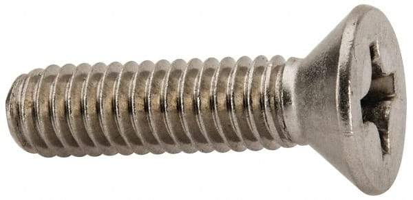 Value Collection - 5/16-18 UNC, 1-1/4" OAL Phillips Drive Machine Screw - Flat Head, Grade 316 Stainless Steel, Uncoated, Without Washer - Exact Tool & Supply