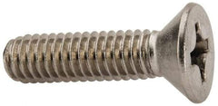 Value Collection - 5/16-18 UNC, 1-1/4" OAL Phillips Drive Machine Screw - Flat Head, Grade 316 Stainless Steel, Uncoated, Without Washer - Exact Tool & Supply