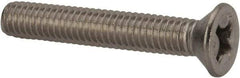 Value Collection - 5/16-18 UNC, 2" OAL Phillips Drive Machine Screw - Flat Head, Grade 316 Stainless Steel, Uncoated, Without Washer - Exact Tool & Supply