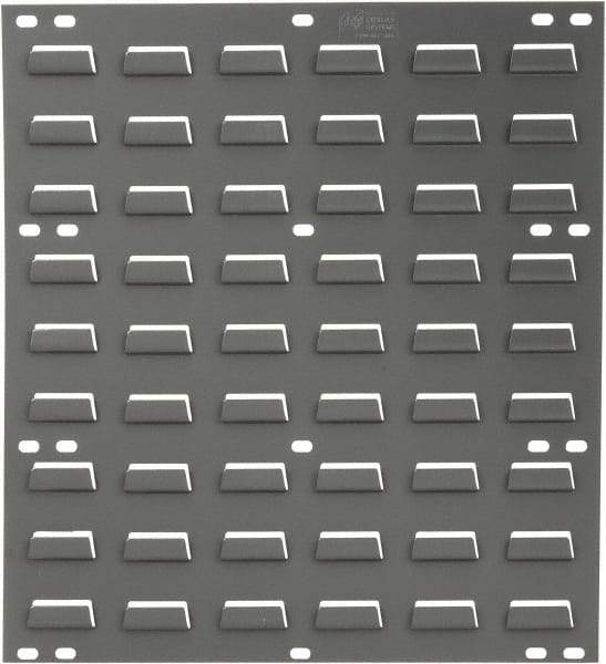 Quantum Storage - 18" Wide x 19" High, Gray Louvered Bin Panel - Use with Quantum Storage Systems - ALL QUS Bins - Exact Tool & Supply