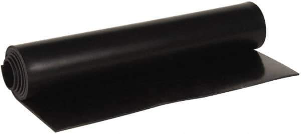 Made in USA - 36" Wide, 0.093" Thick, Buna-N Rubber Foam Sheet - 45 to 55 Durometer, Black, -40 to 212°F, 1,500 psi Tensile Strength, Cut-to-Length - Exact Tool & Supply