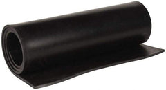 Made in USA - 36" Wide, 3/16" Thick, Buna-N Rubber Foam Sheet - 45 to 55 Durometer, Black, -40 to 212°F, 1,500 psi Tensile Strength, Cut-to-Length - Exact Tool & Supply