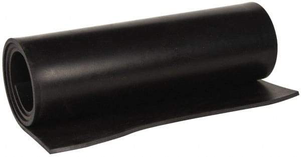 Made in USA - 36" Wide, 1" Thick, Buna-N Rubber Foam Sheet - 45 to 55 Durometer, Black, -40 to 212°F, 1,500 psi Tensile Strength, Cut-to-Length - Exact Tool & Supply