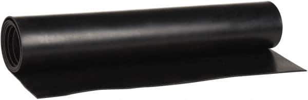 Made in USA - 36" Wide, 1/16" Thick, Buna-N Rubber Foam Sheet - 65 to 75 Durometer, Black, -40 to 212°F, 1,500 psi Tensile Strength, Cut-to-Length - Exact Tool & Supply