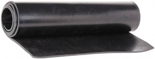Made in USA - 36" Wide, 1/8" Thick, Buna-N Rubber Foam Sheet - 65 to 75 Durometer, Black, -40 to 212°F, 1,500 psi Tensile Strength, Cut-to-Length - Exact Tool & Supply