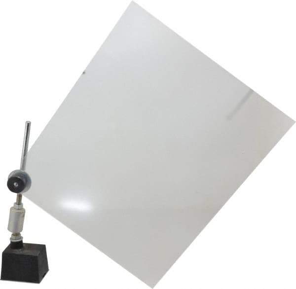 PRO-SAFE - Acrylic Flat Base & Shield - 10" Wide x 12" Long x 1/8" Thick, 9" Arm Reach, Magnetic Base, For General Purpose Use - Exact Tool & Supply