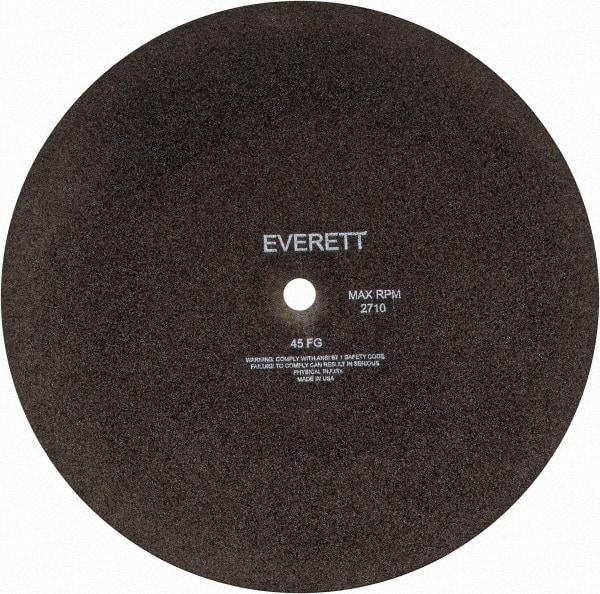 Everett - 20" Aluminum Oxide Cutoff Wheel - 3/16" Thick, 1" Arbor, Use with Gas Powered Saws - Exact Tool & Supply