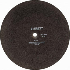 Everett - 20" Aluminum Oxide Cutoff Wheel - 3/16" Thick, 1" Arbor, Use with Gas Powered Saws - Exact Tool & Supply