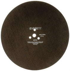 Everett - 20" Cutoff Wheel - 5/32" Thick, 1" Arbor, Use with Gas Powered Saws - Exact Tool & Supply