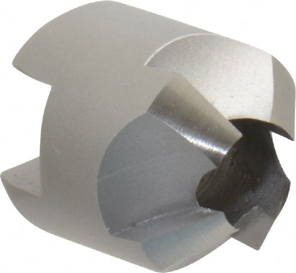 Made in USA - 4 Flutes, 9/16" Cutter Head Diam, 1/4" Pilot Hole Diam, High Speed Steel Reverse Countersink - Exact Tool & Supply