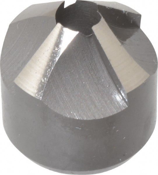 Made in USA - 4 Flutes, 7/8" Cutter Head Diam, 1/4" Pilot Hole Diam, High Speed Steel Reverse Countersink - Exact Tool & Supply