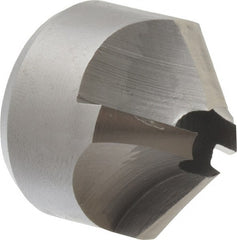 Made in USA - 4 Flutes, 1" Cutter Head Diam, 5/16" Pilot Hole Diam, High Speed Steel Reverse Countersink - Exact Tool & Supply