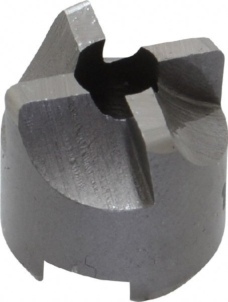 Made in USA - 4 Flutes, 1/2" Diam, 3/16" Pilot Hole Diam, High Speed Steel Reverse Counterbore - Exact Tool & Supply