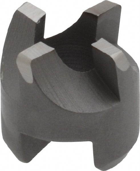 Made in USA - 4 Flutes, 1/2" Diam, 1/4" Pilot Hole Diam, High Speed Steel Reverse Counterbore - Exact Tool & Supply