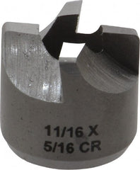 Made in USA - 4 Flutes, 11/16" Diam, 5/16" Pilot Hole Diam, High Speed Steel Reverse Counterbore - Exact Tool & Supply