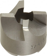 Made in USA - 4 Flutes, 3/4" Diam, 5/16" Pilot Hole Diam, High Speed Steel Reverse Counterbore - Exact Tool & Supply