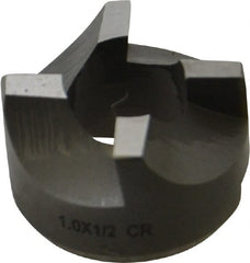 Made in USA - 4 Flutes, 1" Diam, 1/2" Pilot Hole Diam, High Speed Steel Reverse Counterbore - Exact Tool & Supply
