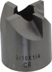 Made in USA - 4 Flutes, 9/16" Diam, 1/4" Pilot Hole Diam, Solid Carbide Reverse Counterbore - Exact Tool & Supply