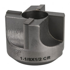 Made in USA - 4 Flutes, 1-1/8" Diam, 1/2" Pilot Hole Diam, Carbide-Tipped Reverse Counterbore - Exact Tool & Supply