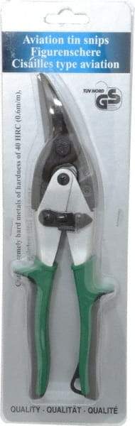 Value Collection - 1-1/2" Length of Cut, Right Pattern Aviation Snip - 10" OAL - Exact Tool & Supply