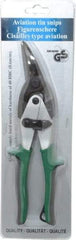 Value Collection - 1-1/2" Length of Cut, Right Pattern Aviation Snip - 10" OAL - Exact Tool & Supply