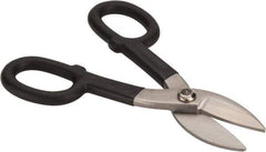 Value Collection - 1-3/4" Length of Cut, Straight Pattern Tinner's Snip - 7" OAL, Cushion Grip Handle, 26 AWG Steel Capacity - Exact Tool & Supply