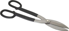 Value Collection - 3-1/2" Length of Cut, Straight Pattern Tinner's Snip - 14" OAL, Cushion Grip Handle, 23 AWG Steel Capacity - Exact Tool & Supply