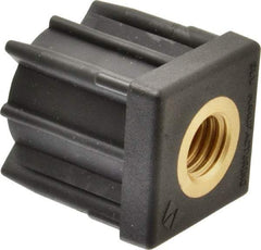Gibraltar - 1-1/2" Tube, 5/8-11 Thread, 1,000 Lb Capacity, Square Tube End - 0.065" Tube Wall, 1-1/2" Square - Exact Tool & Supply