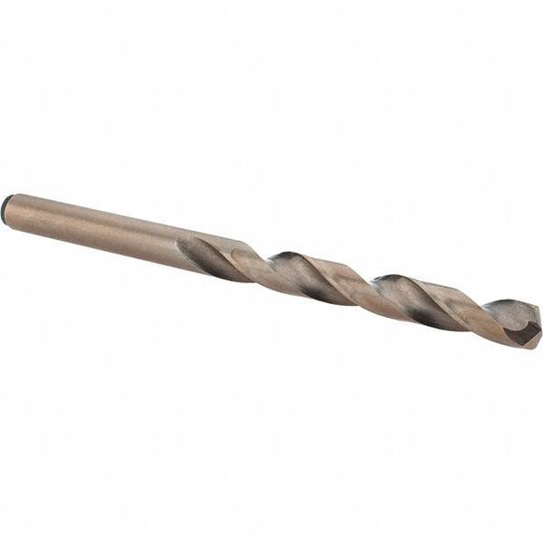 Chicago-Latrobe - 6.7mm 135° Cobalt Jobber Drill - Gold Finish Finish, Right Hand Cut, Spiral Flute, Straight Shank, 101mm OAL, Split Point - Exact Tool & Supply