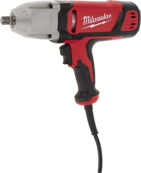 Milwaukee Tool - 1/2 Inch Drive, 300 Ft./Lbs. Torque, Pistol Grip Handle, 1,800 RPM, Impact Wrench - 7 Amps, 120 Volts - Exact Tool & Supply