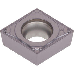 Turning Insert:  CCMT21.52PF NS9530,  Cermet Uncoated Finish,  Neutral,  0.2560″ Long,  1/4″ Inscribed Circle,  0.0310″ Corner Radius,  N/A Diamond,  Series  CCMT