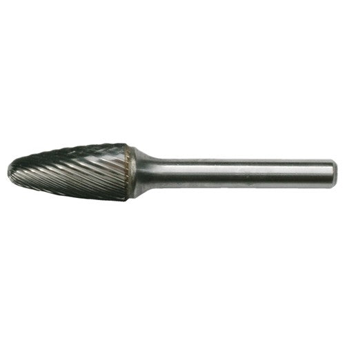 SF-51 Standard Cut Solid Carbide Bur-Round Nose Tree Shape - Exact Tool & Supply