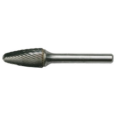 SF-51 Standard Cut Solid Carbide Bur-Round Nose Tree Shape - Exact Tool & Supply