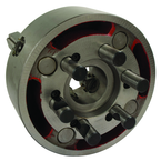 Universal Semi-Steel Chuck; Direct Mount D1-6; 4-Jaw Independent; 2 Piece Jaws 16" - Exact Tool & Supply