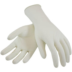 ‎100-3201PF/065 Disposable Gloves - Ambi-Dex Medical Grade Disposable Latex - Natural 5 Mil Powder Free - Exact Tool & Supply