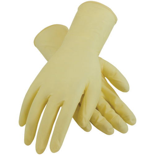 ‎100-323010/L CE Single Use Gloves - Latex - Finger Textured - 7 mil. - Class 10 - 12 Inch - PF - Exact Tool & Supply