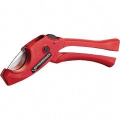Rothenberger - 1-1/4" Pipe Capacity, Tube & Pipe Cutter - Cuts Plastic, PVC, CPVC, 7" OAL - Exact Tool & Supply