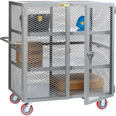Little Giant - Lockers Type: Heavy Duty Mesh Security Cabinet Number of Tiers: 3 - Exact Tool & Supply