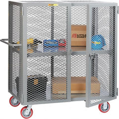 Little Giant - Lockers Type: Heavy Duty Mesh Security Cabinet Number of Tiers: 2 - Exact Tool & Supply